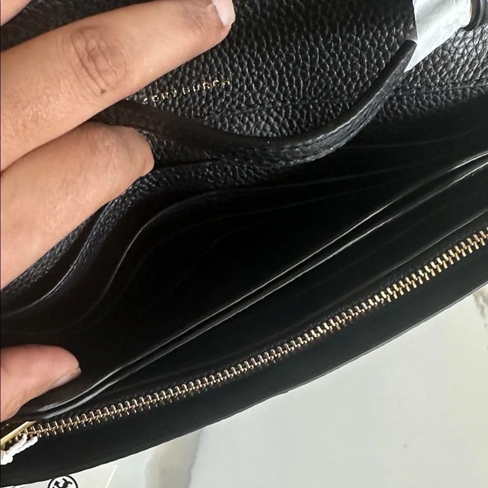 Tory Burch McGraw Pebble Leather Wallet Crossbody Clutch ~NWT~